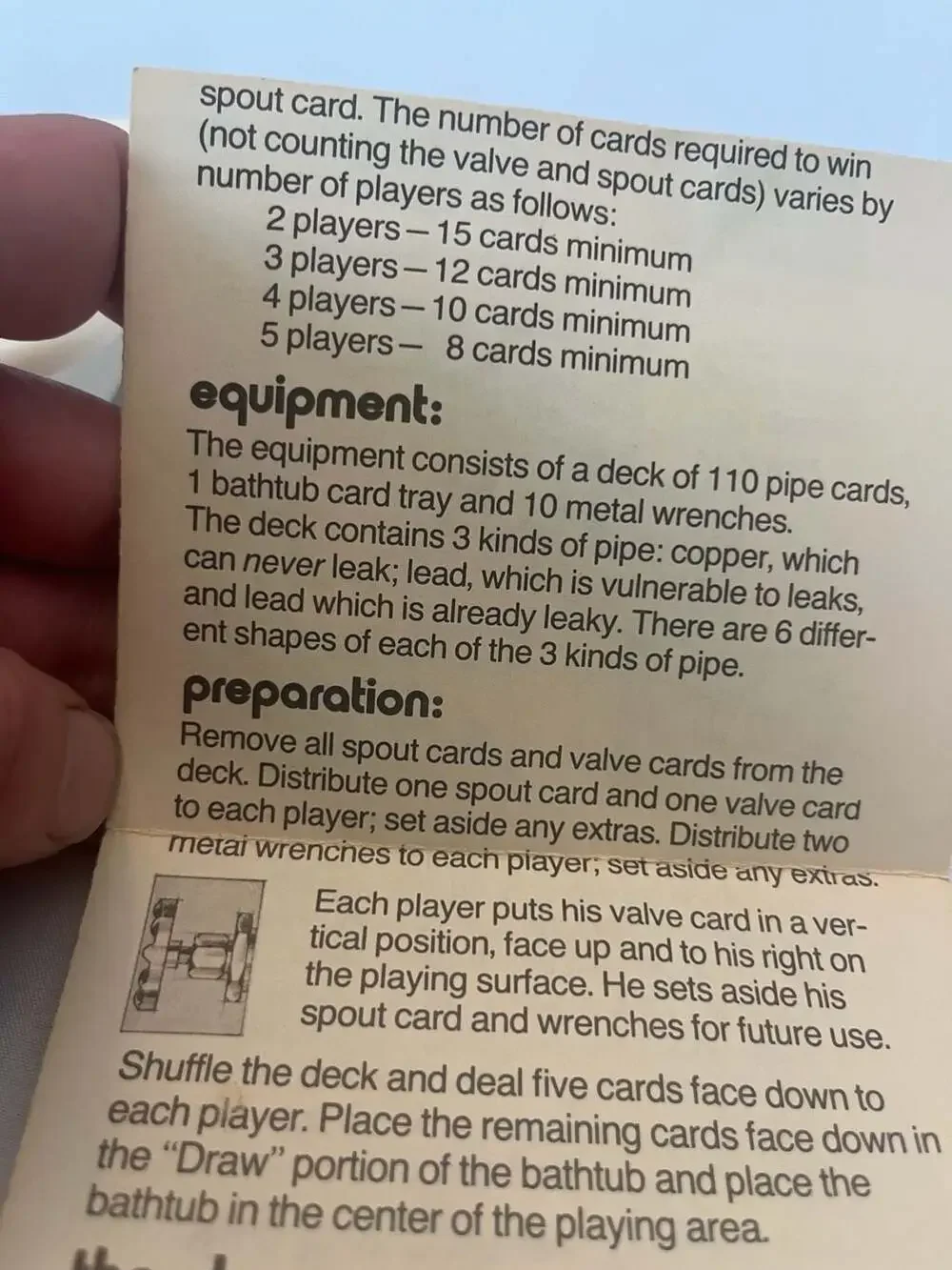 Vintage Parker Brothers Water Works Leaky Pipe Card Game No. 770 - complete